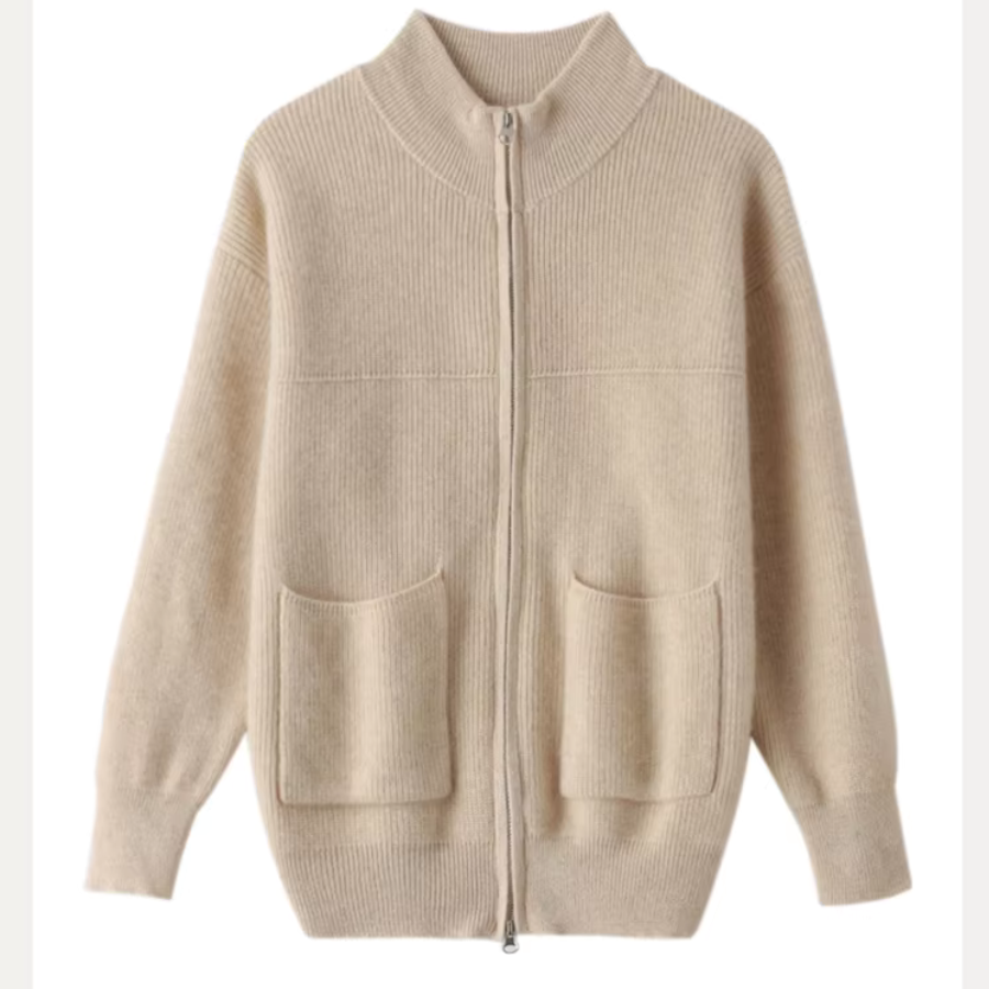 Catherine 100% Merino Zip Up
