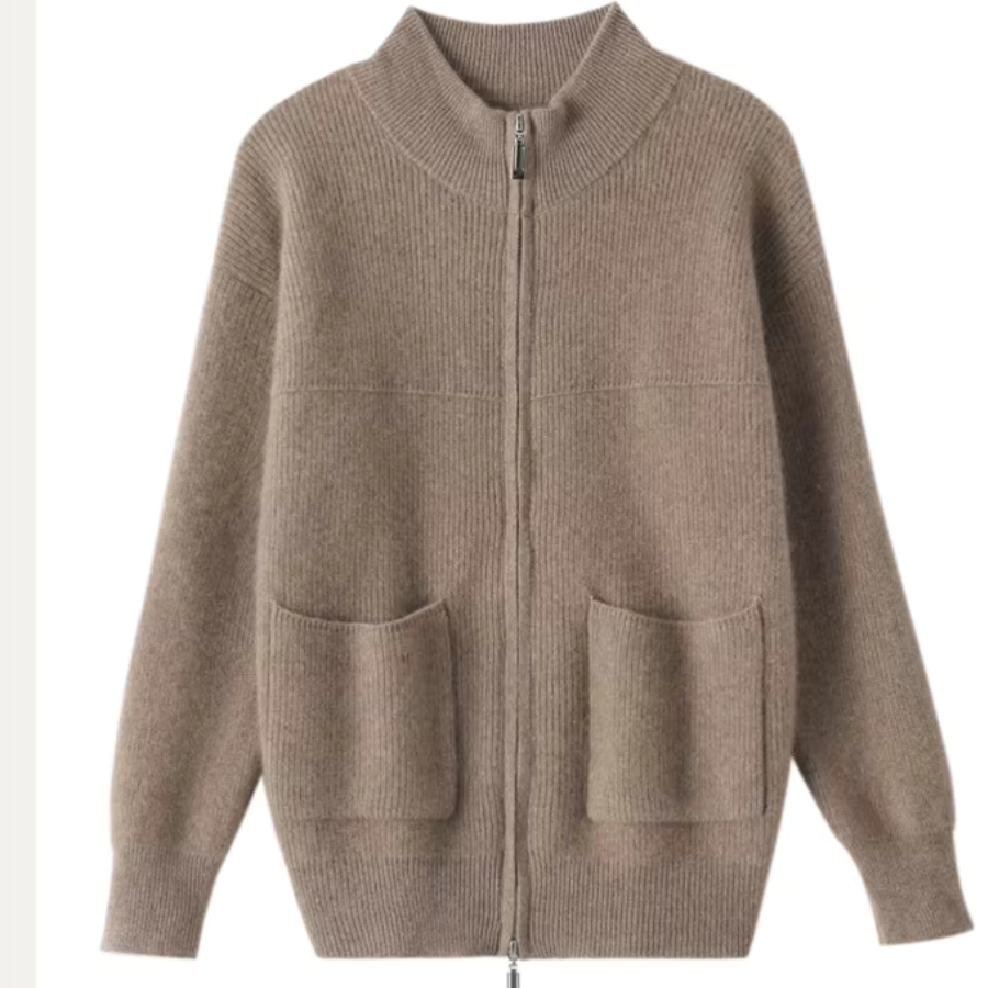 Catherine 100% Merino Zip Up