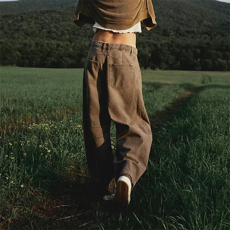 Boho Baggy Wide-Legs Jeans