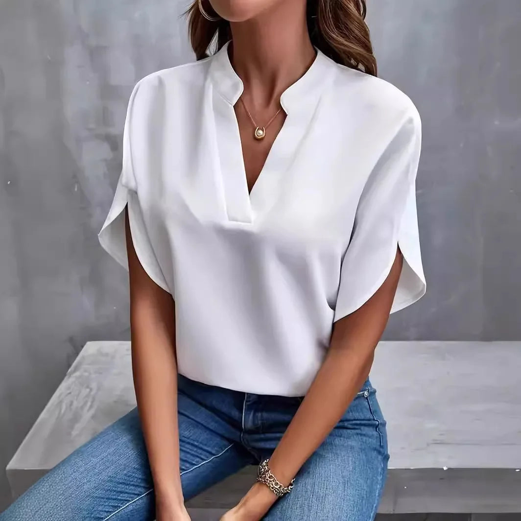 Giselle Silk Drape Blouse