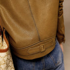 Dax Moto Leather Lapel Jacket