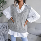 Ellsworth Calloway Knitted Wool Vest