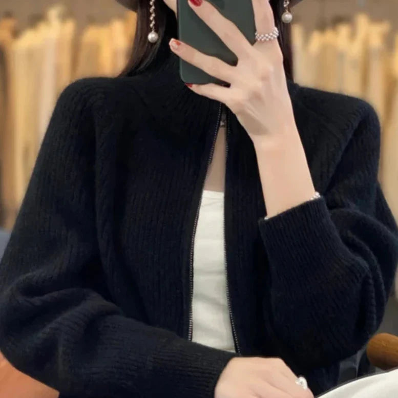 Charlotte Prestige Wool Zip Up