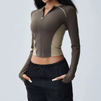 Serene Form Zip-Up Yoga Top