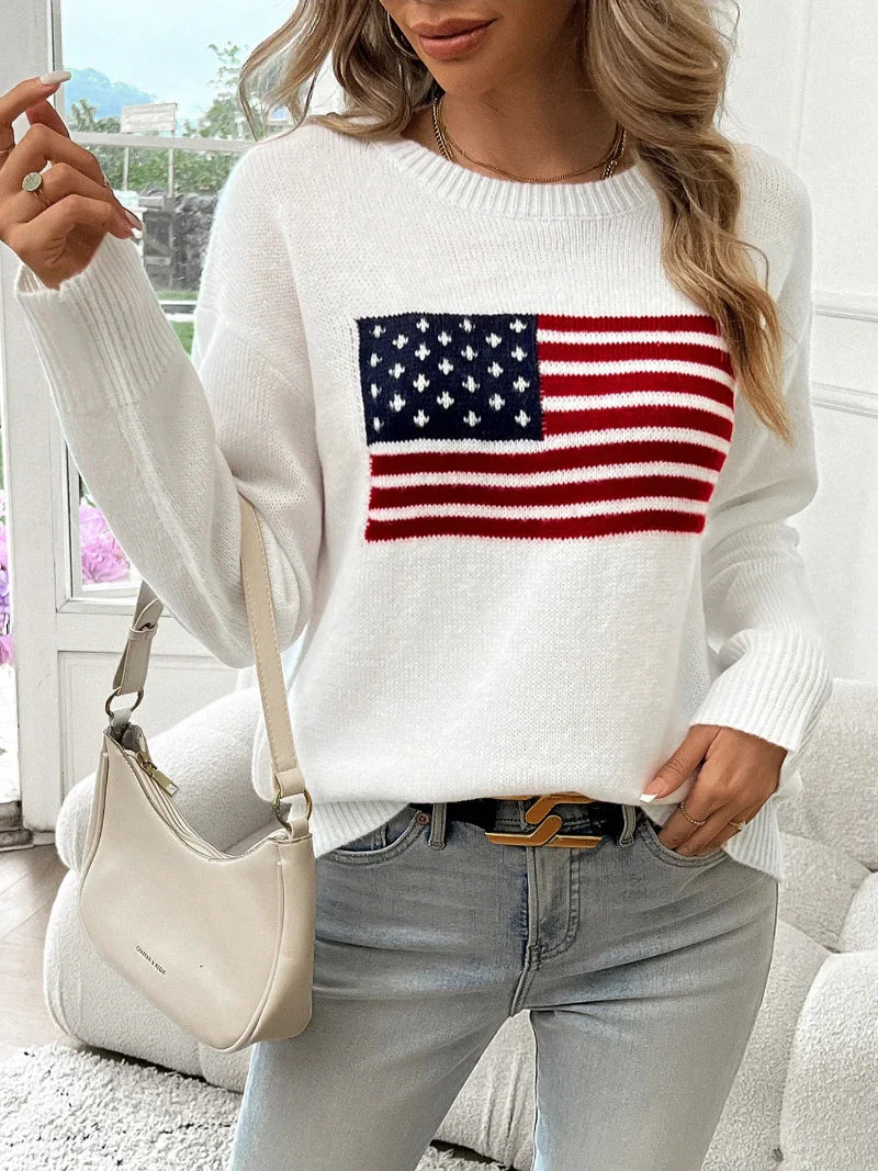 Ellis American Flag Sweater