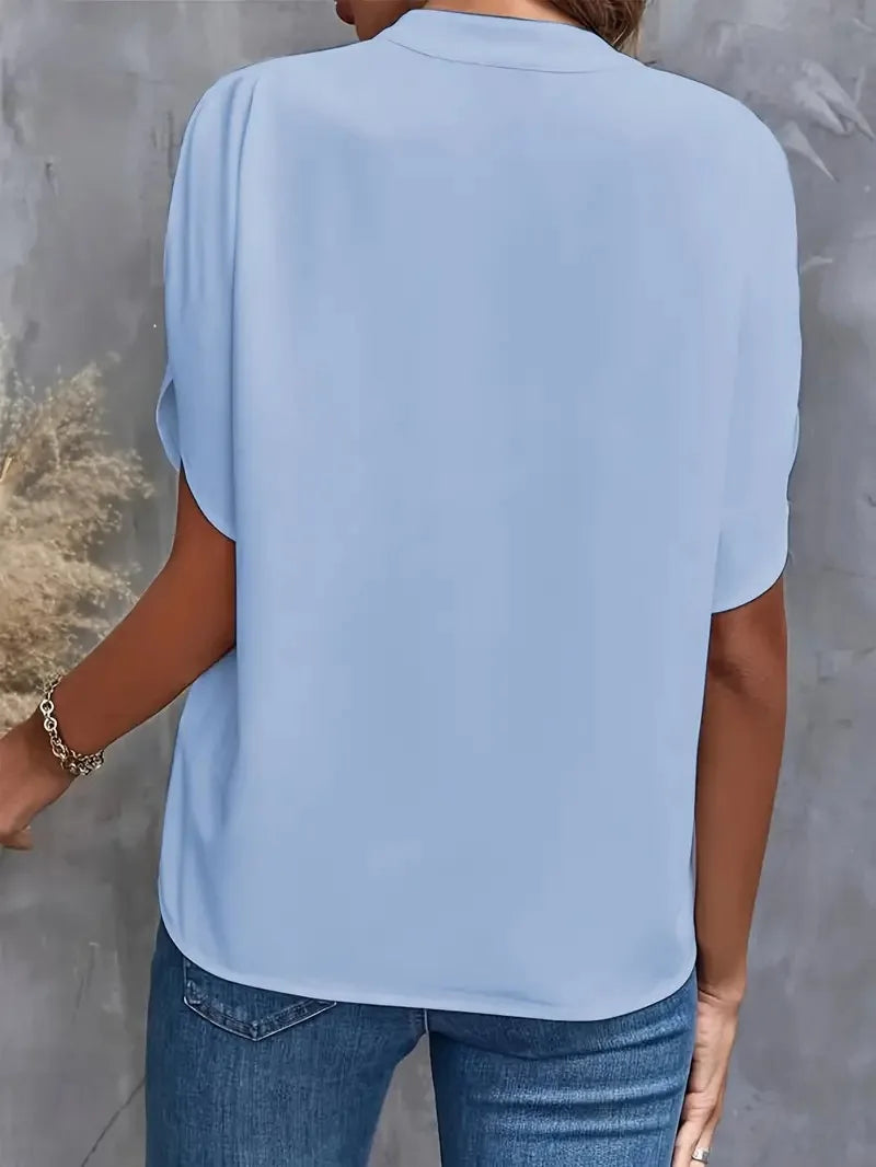 Giselle Silk Drape Blouse