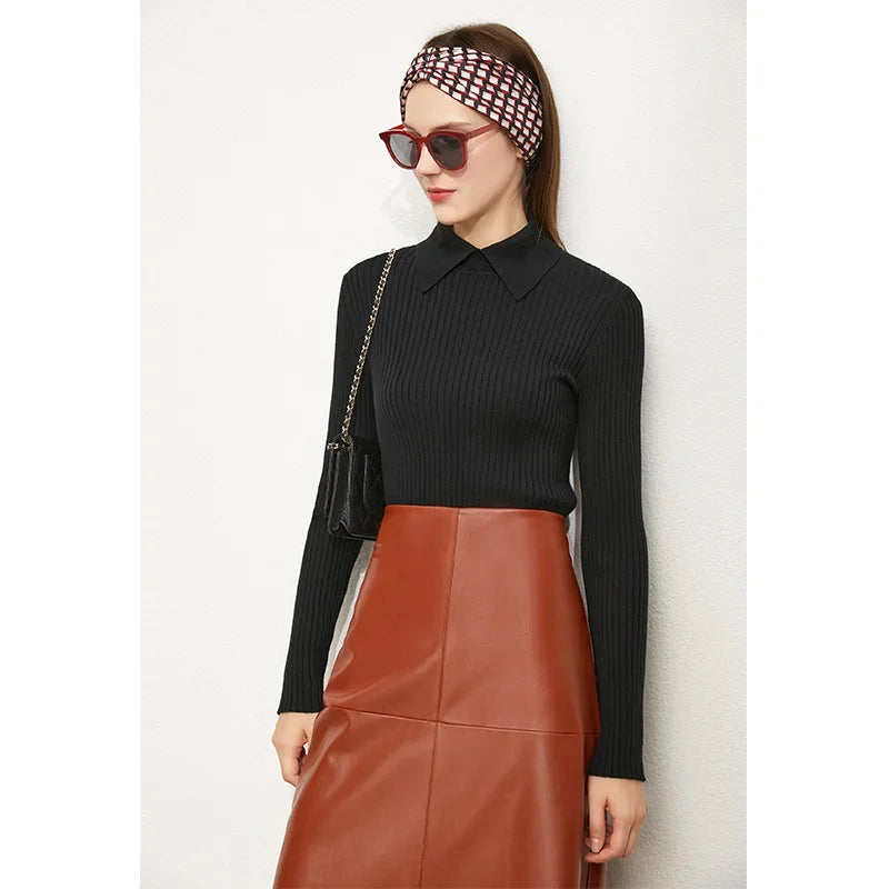 Audrey Wool Blend Polo