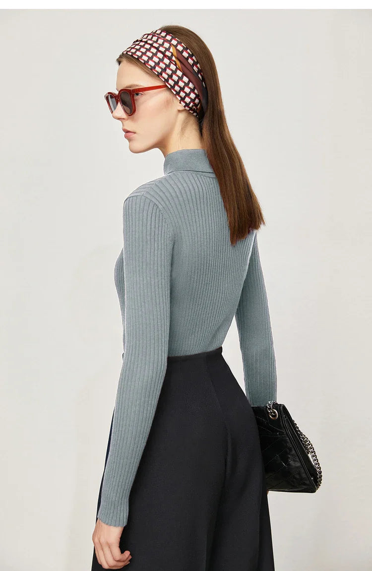 Audrey Wool Blend Polo