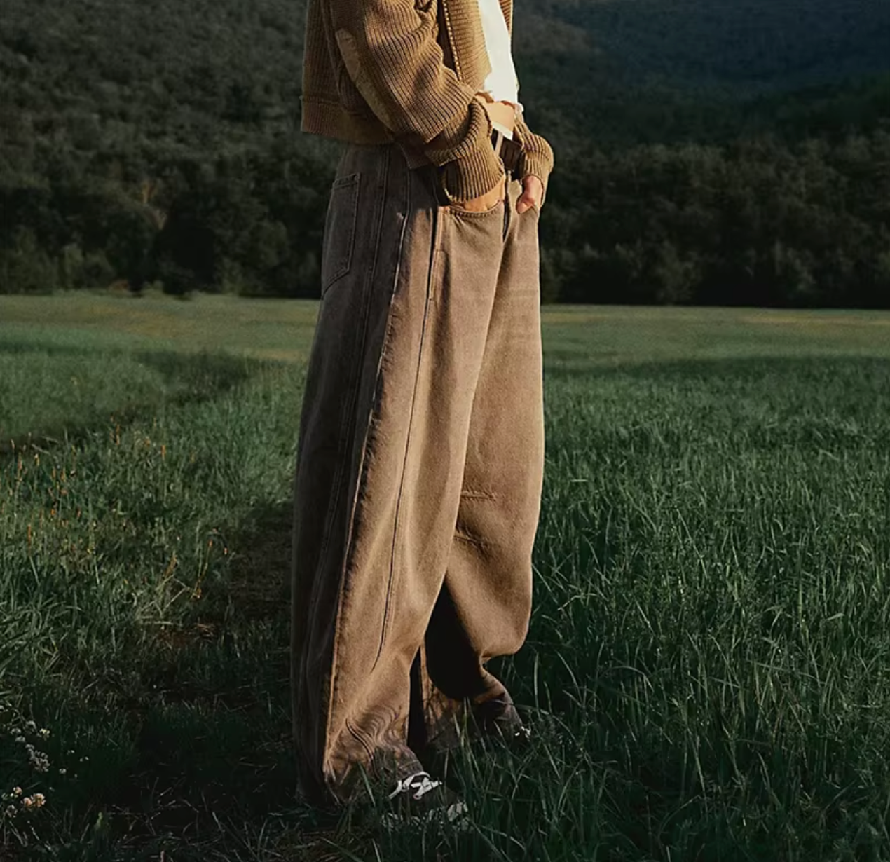 Boho Baggy Wide-Legs Jeans