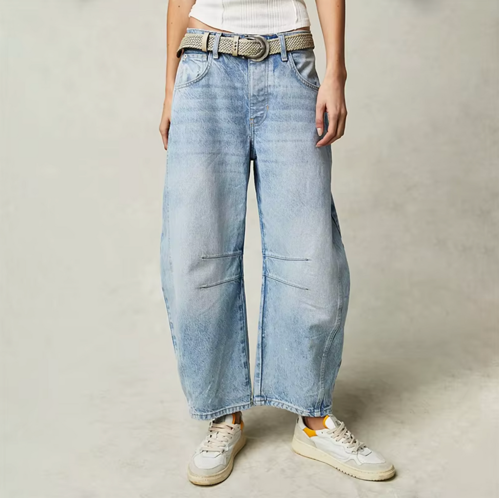 Boho Baggy Wide-Legs Jeans