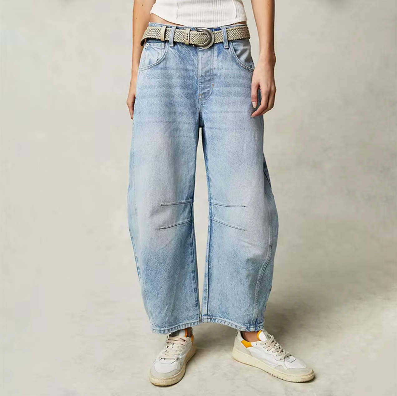 Boho Baggy Wide-Legs Jeans