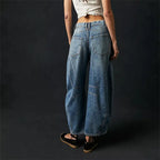 Boho Baggy Wide-Legs Jeans