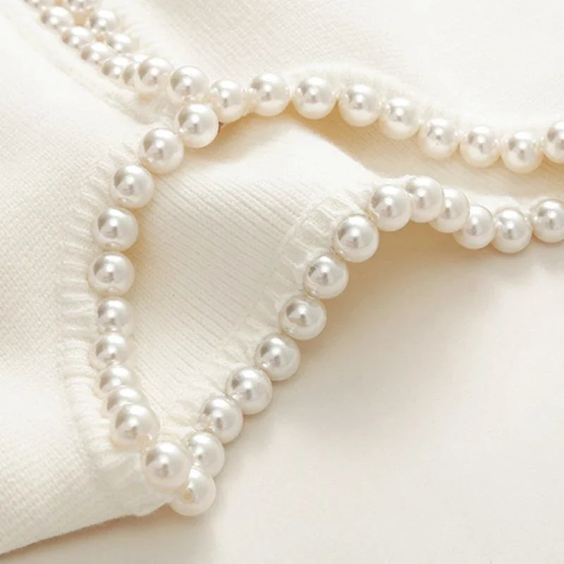 Marga Pearl-lined Knit Cardigan