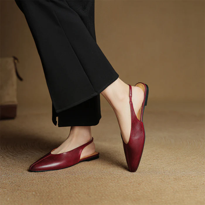 Carisse Genuine Leather Flats