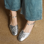 Éliane Leather Block Heels