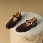Ruelle Leather Mary Janes