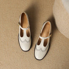 Ruelle Leather Mary Janes