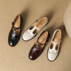 Ruelle Leather Mary Janes